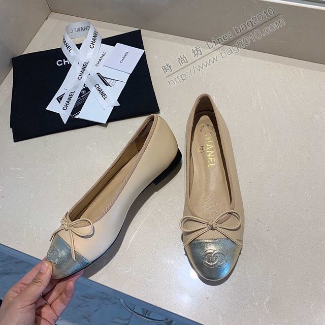 Chanel女鞋 香奈兒頂級芭蕾舞鞋 Chanel羊皮舒適平底鞋  naq1079